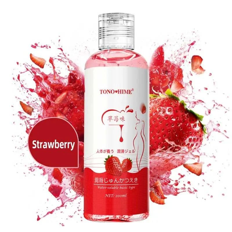 Strawberry Massage & Lubricant Oil, 200 ml