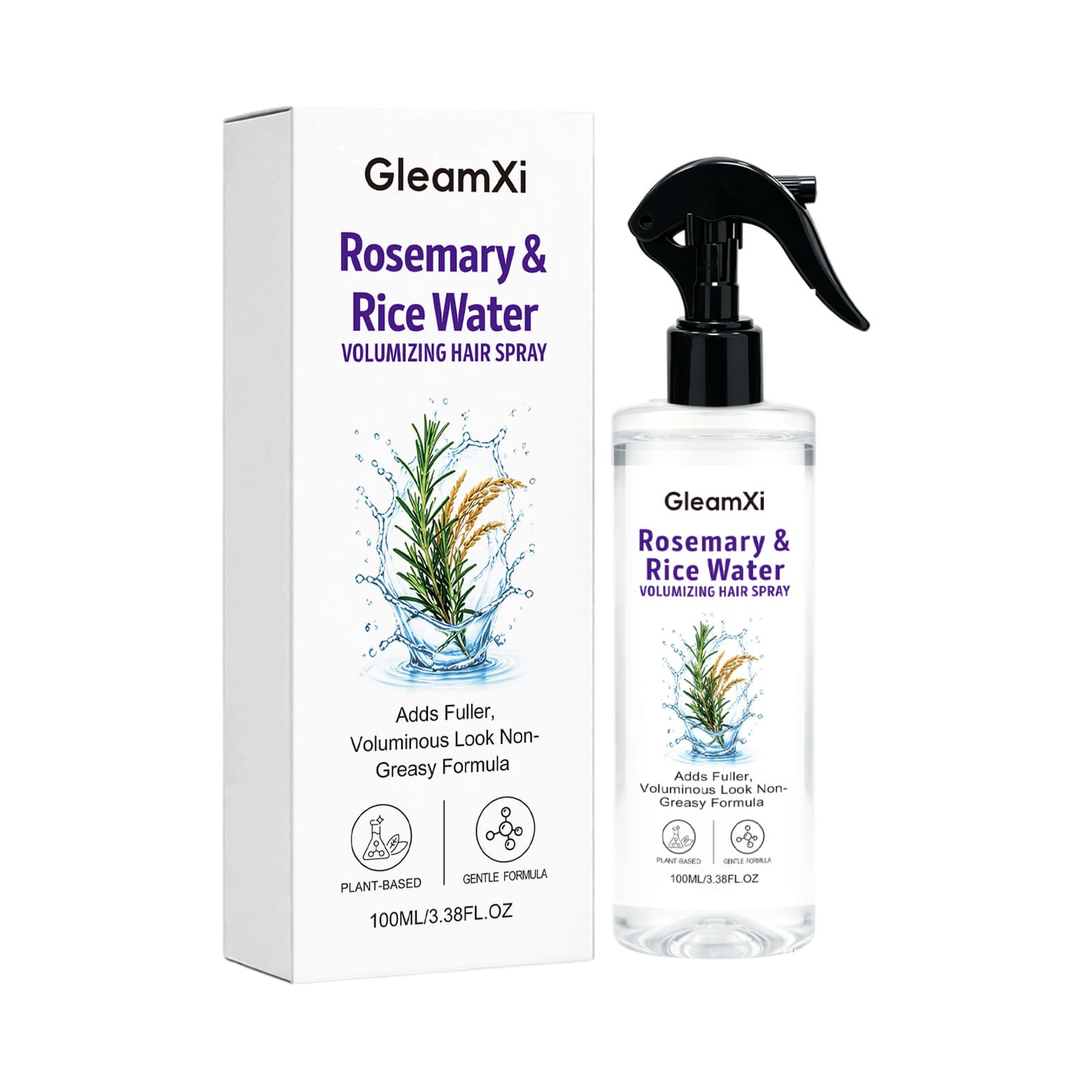 Rosemary Rice Water Hair Spray Nourishes Both Roots And Ends