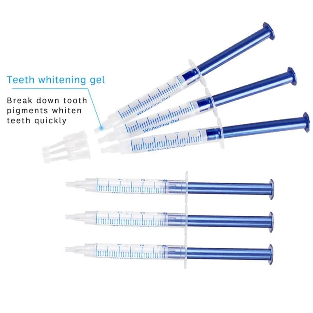 Teeth Whitening Gel Kit with LED Light